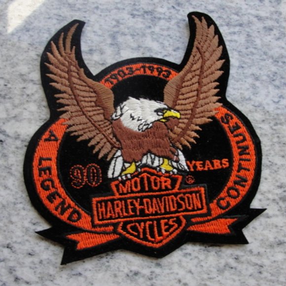 HARLEY DAVIDSON 1903-1993 LEGEND CONTINUES PATCH - Picture 1 of 4